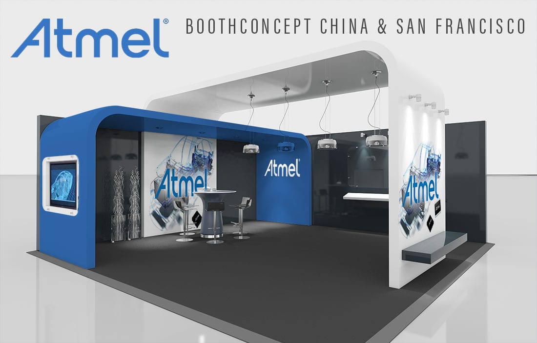 Atmel_Messestand_3D-Messestand_Messebau Heilbronn_Messestanddesign Heilbronn_NUTZMEDIA